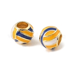Sportball-Messing-Emaille-Perlen im europäischen Stil&nbsp;KK-CBAF2EC-03G-05