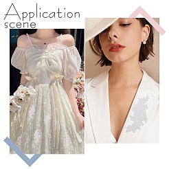 2 пара 2 стилей полиэстеровых украшений PATC-AR0001-11