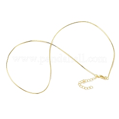 Ожерелья из цепей-змей из латуни толщиной 1 мм для женщин и мужчин NJEW-F350-01G