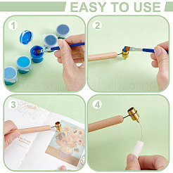 Ручка с деревянной ручкой для письма жидкостью&nbsp;AJEW-WH0696-066