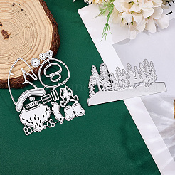 2 шт. 2 стиля рождественские трафареты для резки углеродистой стали FIND-GF0007-51