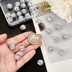 Пластиковые бусины со стразами KY-PH0001-96