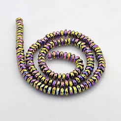Electroplate non magnetici ematite sintetico fili di perline&nbsp;G-J208C-07