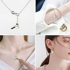 12шт 6 цвета сплава эмалевые подвески&nbsp;ENAM-YW0006-66