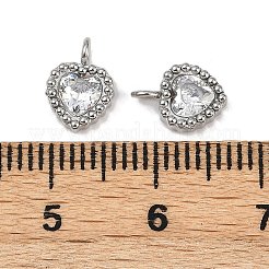 Подвески из нержавеющей стали 304 с микропаве из кубического циркония&nbsp;STAS-K302-01F-P