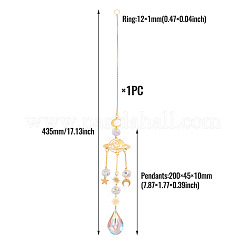 1 Stück facettierte Glas-Sonnenfänger-Anhänger-Dekorationen&nbsp;AJEW-TA0002-88