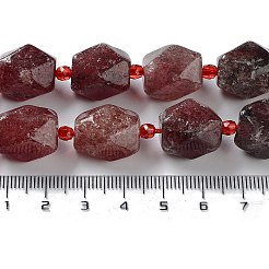 Природного кварца клубники нитей бисера G-C182-14-02