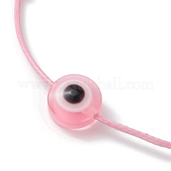 Плетеный браслет из бисера сглаз из смолы BJEW-JB09961