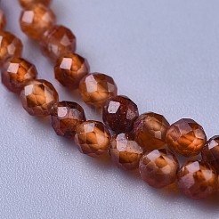 Grenat naturel colliers de perles&nbsp;NJEW-K114-B-A03