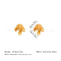 Boucles d'oreilles à tige en acier inoxydable 304 avec motif de fleurs pour femmes&nbsp;LN5499-1