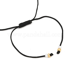 Регулируемые браслеты из бисера ручной работы от сглаза BJEW-JB12485-01