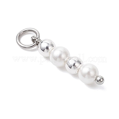 Ракушечный жемчуг с подвесками из синтетического немагнитного гематита PALLOY-JF04716