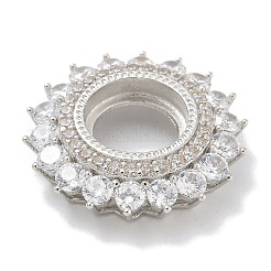 Стойка покрытие латунь микропаве прозрачный кубический цирконий кабошон соединительные настройки KK-L224-027P-02