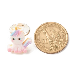 Смола 3d регулируемые кольца единорога RJEW-JR00428-04