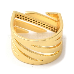 Кольца из латуни с микропаве&nbsp;RJEW-U008-30G