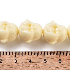 Нити резных бусин из синтетического коралла&nbsp;CORA-B001-01A