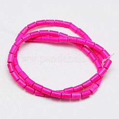 Синтетических нитей бирюзовые бусы&nbsp;TURQ-G120-5x9mm-01