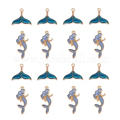 Подвески из сплава эмали 50шт 2 стиля&nbsp;ENAM-LS0001-10LG