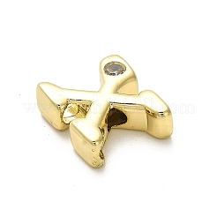 Perles de zircone cubique de placage de rack en laiton&nbsp;KK-L210-008G-X