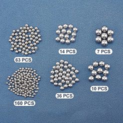 304 Edelstahlperlen&nbsp;STAS-UN0021-08P