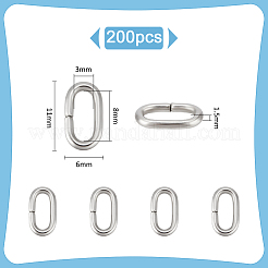 200 шт. соединительные кольца из нержавеющей стали 304 STAS-UN0060-35