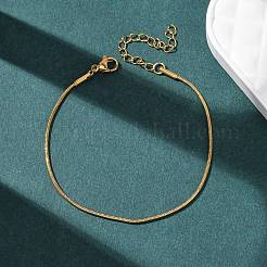 Браслеты-змейки из нержавеющей стали 304 для женщин&nbsp;BJEW-G775-02G