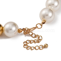 Collane di perle in lega e plastica per le donne&nbsp;NJEW-U013-06G-02