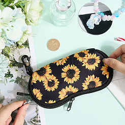 1 шт. прямоугольные прочные неопреновые сумки для хранения очков на молнии&nbsp;ABAG-CN0001-23B