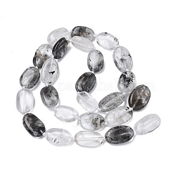 Натуральный черный лодолитовый кварцевый бисер&nbsp;G-L650-E02-02