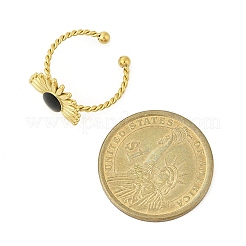 Кольца-манжеты из нержавеющей стали 304 с эмалью для женщин&nbsp;LS-RJEW-G338-15G-02