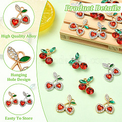 16 stücke 4 stile legierung strass anhänger&nbsp;FIND-YW0012-48