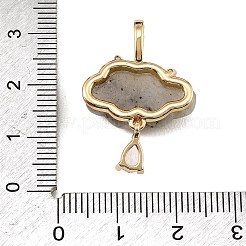 Natürliche geschnitzte Labradorit-Anhänger&nbsp;GG-CBA5963-03E