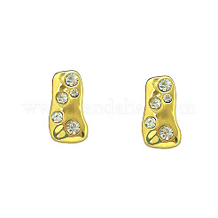 Boucles d'oreilles puces en alliage et strass.&nbsp;WG4C639-01