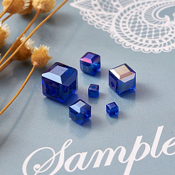 Стеклянные бусины с гальваническим покрытием &nbsp;EGLA-TA0001-03A