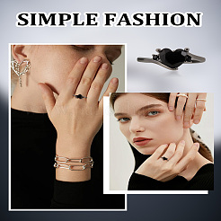 1 шт. латунные кольца с микропаве из кубического циркония для женщин&nbsp;RJEW-LP0001-39