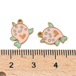 304 Edelstahl-Emaille-Anhänger&nbsp;STAS-Z139-03G-01