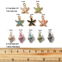 20шт 10 стиля подвески из сплава с эмалью&nbsp;ENAM-FP0001-92