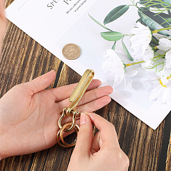 1 шт. U-образные латунные застежки-скобы для ключей&nbsp;KK-CP0001-05B