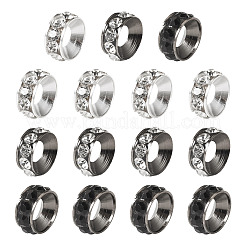 18 stücke 3 farben messing strass abstandshalter perlen&nbsp;RB-TADJ0001-01