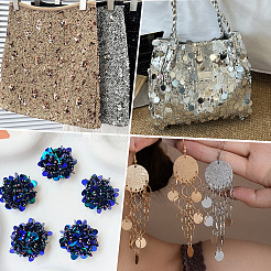1071 pièce 150g accessoires de décoration pendentifs à paillettes/sequins pour animaux de compagnie&nbsp;PVC-CY0001-07B