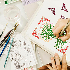 4шт 4 трафарета для резки нержавеющей стали DIY-BC0003-47