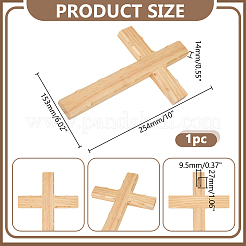 Holzkreuzdekoration&nbsp;AJEW-WH0752-010A