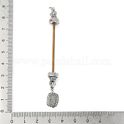 Латунные заготовки для подвесок с бусинами KK-NH0008-03AS