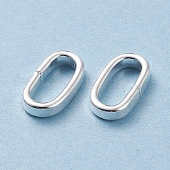 201ステンレススチールクイックリンクコネクター  フレームコネクター  閉じられたが、未はんだ  銀  12.5x7x2.2mm  内径：10mm&nbsp;STAS-L238-046F-S