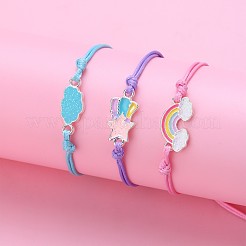 3 bracelet à maillons en alliage émaillé&nbsp;WG909F0-01