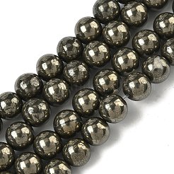 Stränge aus natürlichen Goldpyritperlen&nbsp;G-G459-B01-8mm