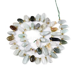 Натуральные нити бусин из нефрита&nbsp;G-Z091-A28