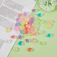 120 шт. 8-цветное светящееся украшение для демонстрации цыплят из смолы RESI-DC0001-29