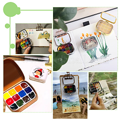 6 шт. 2 стильных пластиковых пустых набора акварельных красок AJEW-PH0011-30