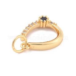 Кулоны из экологически чистой латуни с микропаве и кубическим цирконием&nbsp;KK-K268-21G